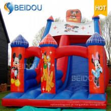Bouncer inflável durável e popular do Mickey Mouse pulando Frozen Bouncy Castle